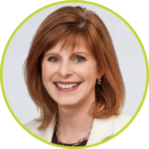 Carol Le Noury green border profile