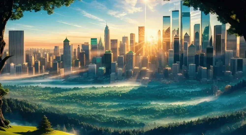 Metropolitan buildings.