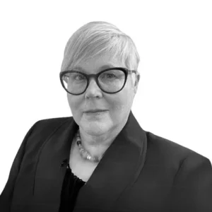 Marty Walters wear black suit