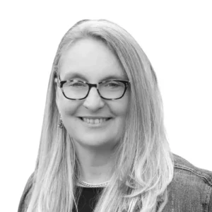 Mary Ann Grena Manley black and white headshot