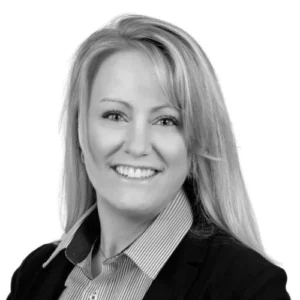 Melanie Veltman with suit