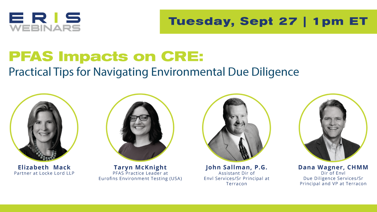 Webinar – PFAS Impacts on CRE: Practical Tips for Navigating Environmental Due Diligence