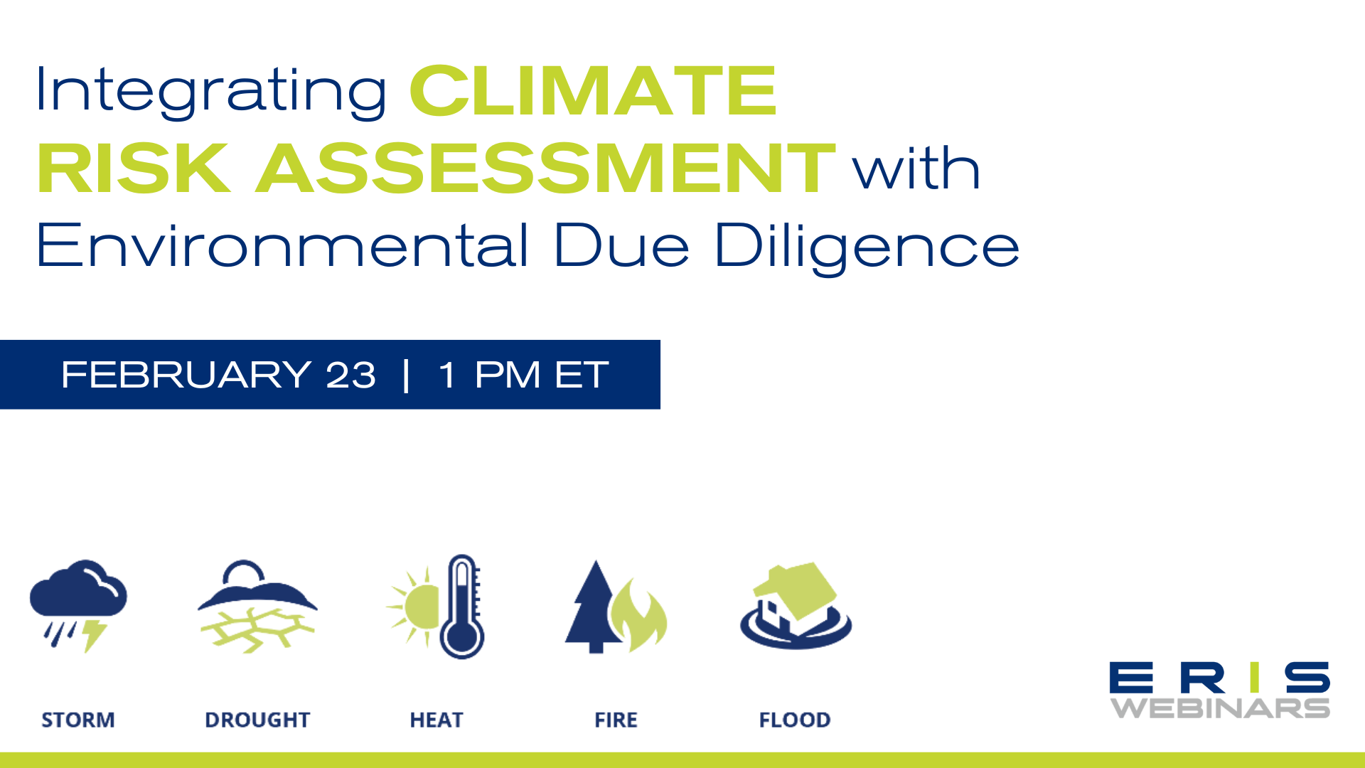 Webinar – Integrating Climate Risk Assessment with Environmental Due Diligence